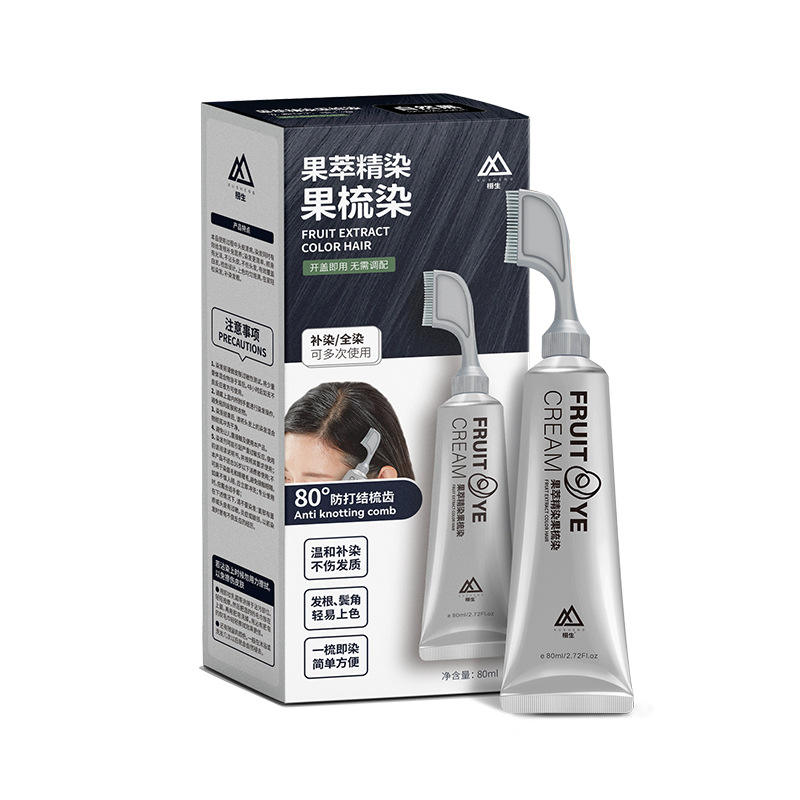 FruitComb™Coloración instantánea con extractos frutales y peine aplicador de alta precisión