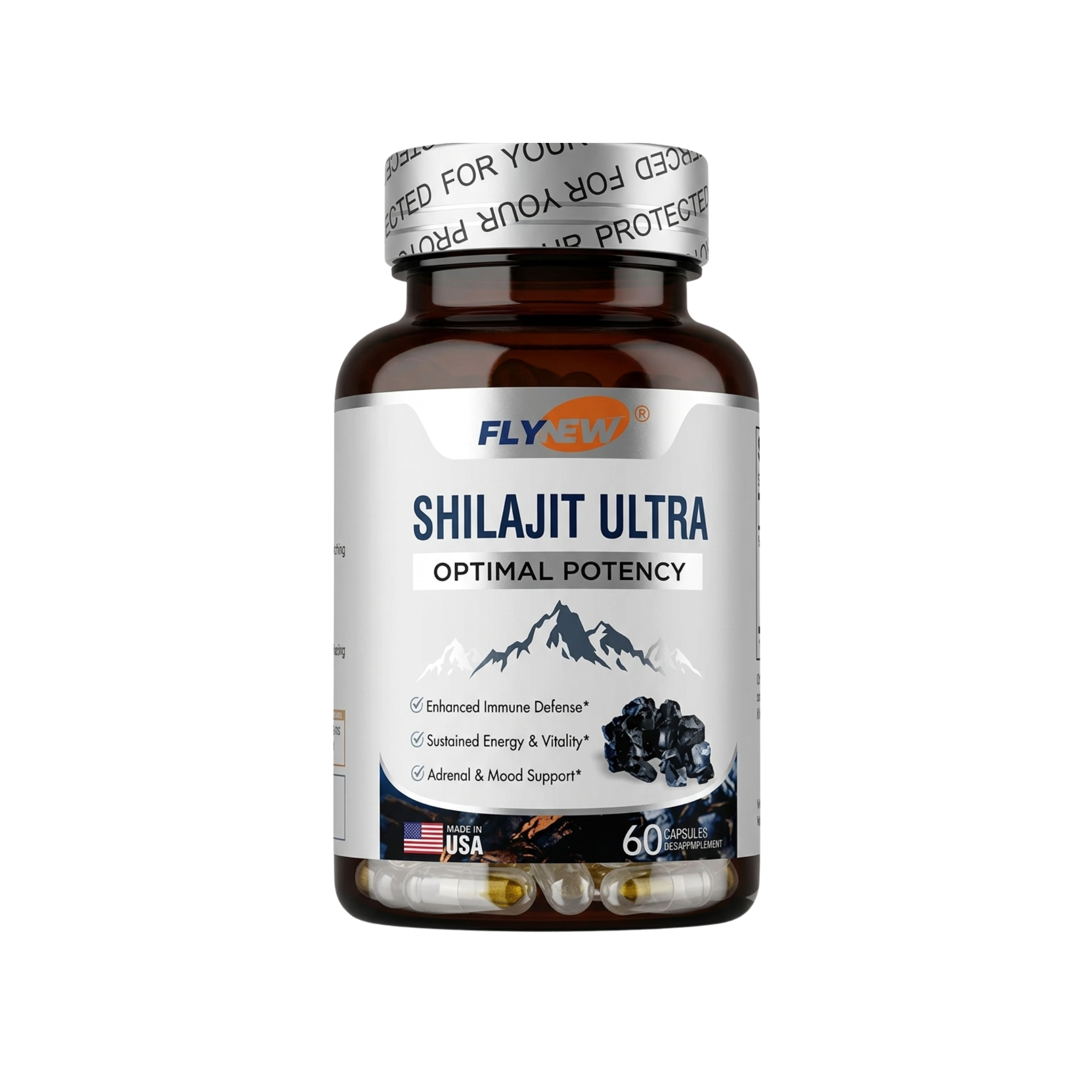 ShilajitUltra™ Suplemento mineral energizante Apoya el rendimiento físico y mental
